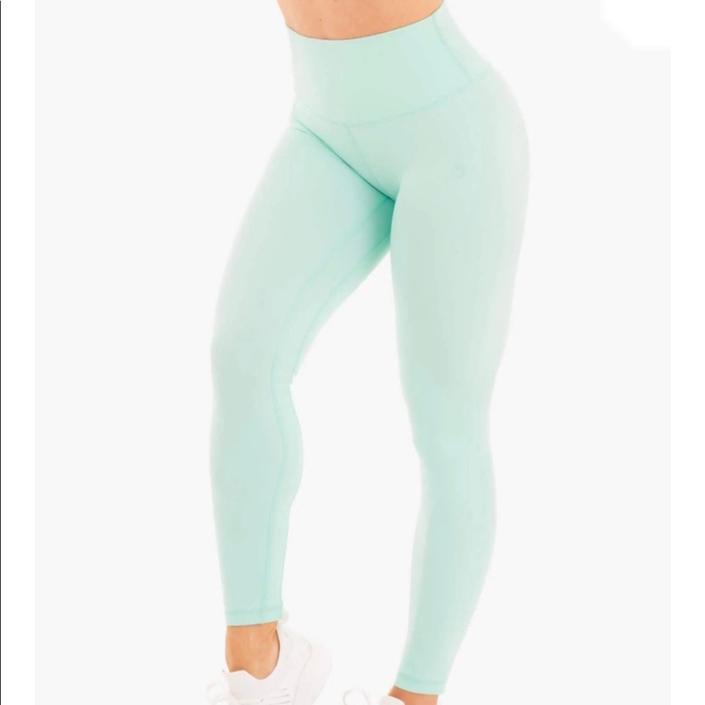 Like New Ryderwear NKD High Waisted Leggings in Aqua size Small